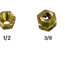 Rekor 1/2″ – Delik 3/8″ Delikli Rekor Redüksiyon Klima Bakır Boru Bağlantı Adaptörü