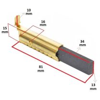 Vestel SAMSUNG ARİSTON Çamaşır Makinesi Motor Kömürü Saclı ( 13.5X5X40 ) 2 Li – 551842222